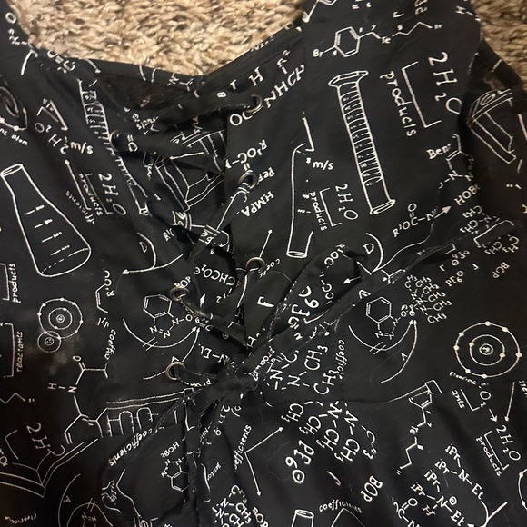 Hot Topic Black Science Pattern Mini Dress - Picture 5 of 5